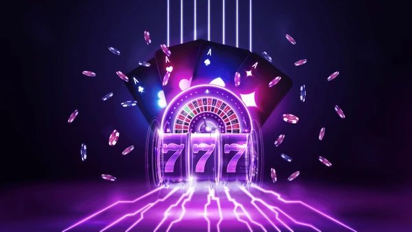 Neon block style entertainment artwork for bdtfun Blocky Block introduction